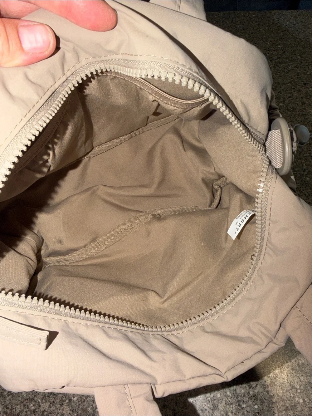 Bagsmart Everyday Quilted Tote in Light Beige